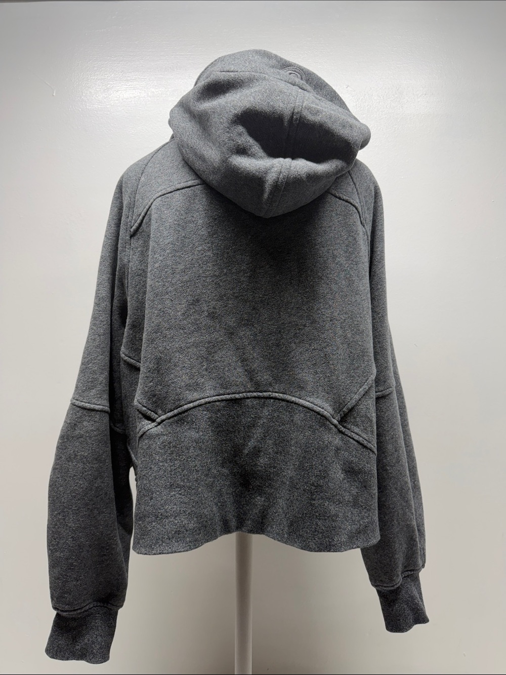 Lululemon Scuba Hoodie Oversized Full Zip Hooded Sweatshirt Fleece Gray M / L - Picture 4 of 8